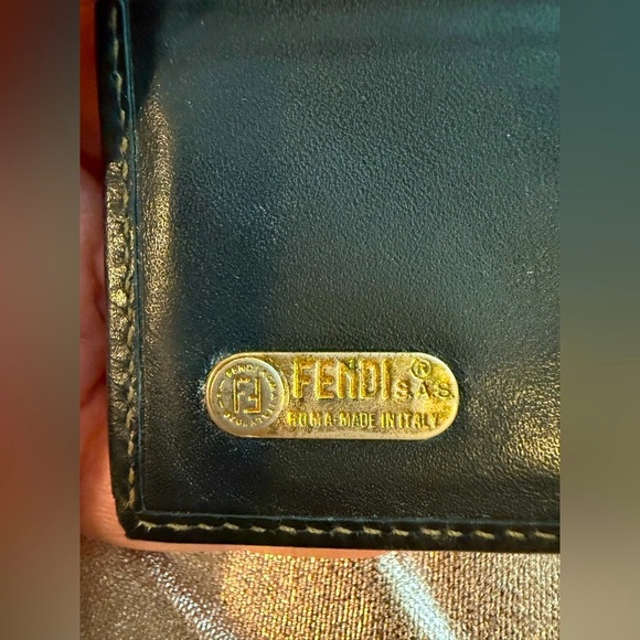 FENDI vintage Black and Brown Striped Wallet. 🌿 - Picture 15 of 15